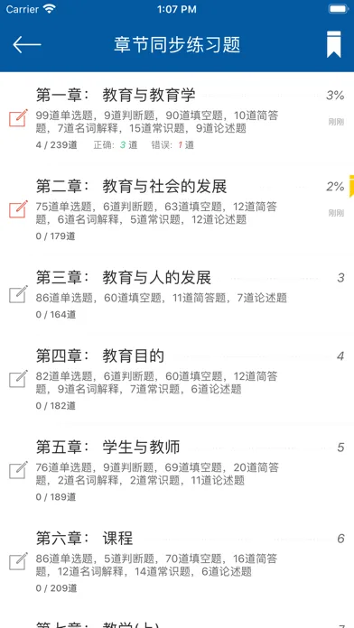教育学同步题库及知识要点专题 Screenshots