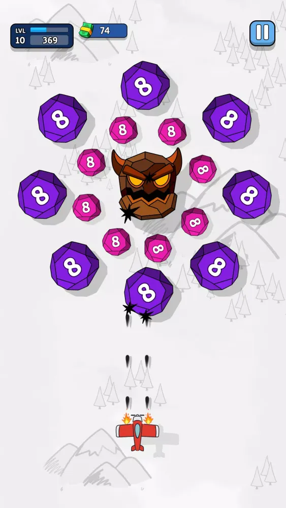 Capturas de tela do Ink Wings: Gem Blast