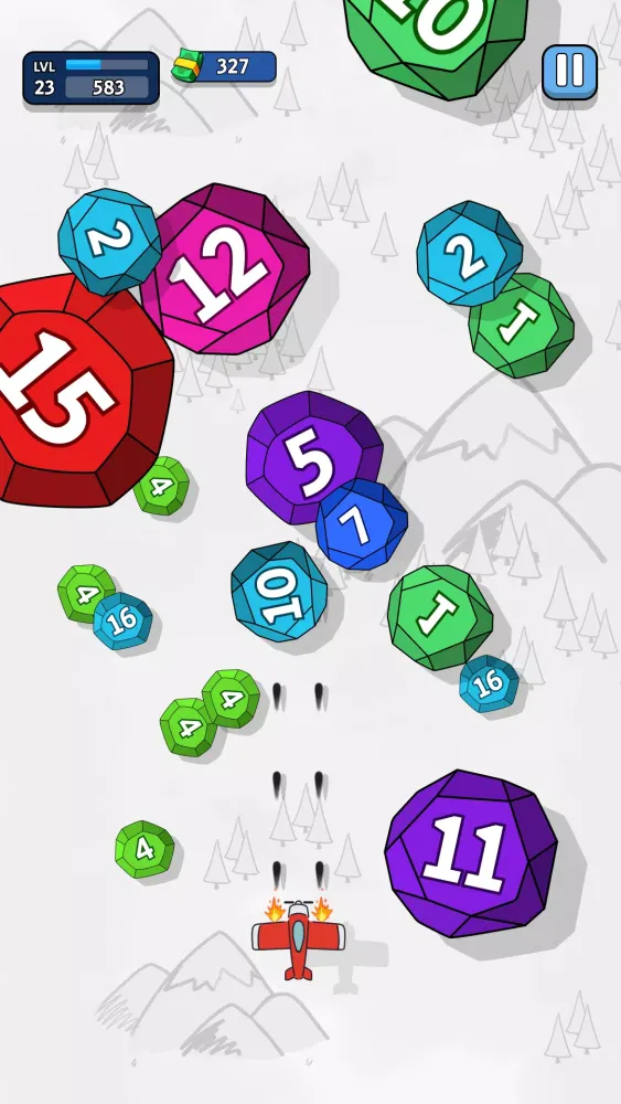 Capturas de tela do Ink Wings: Gem Blast