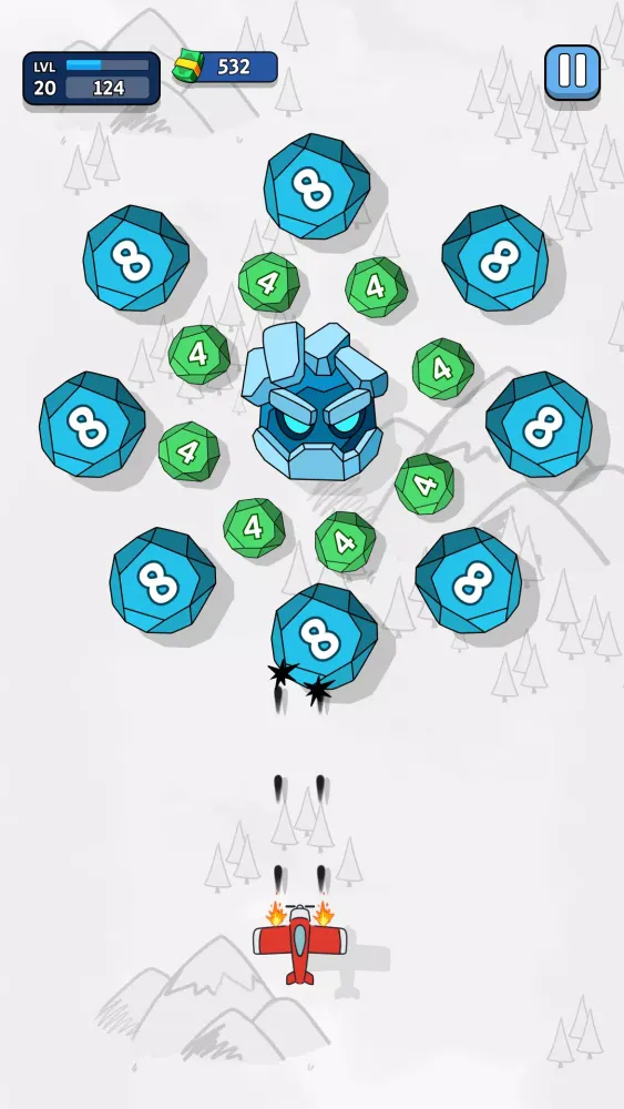Capturas de tela do Ink Wings: Gem Blast