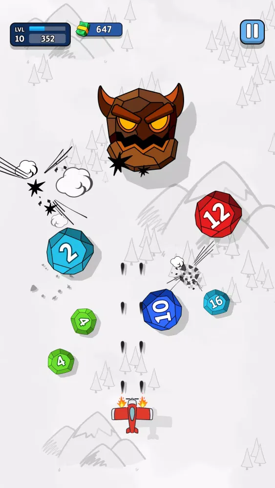 Capturas de tela do Ink Wings: Gem Blast