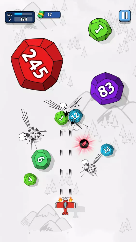 Capturas de tela do Ink Wings: Gem Blast