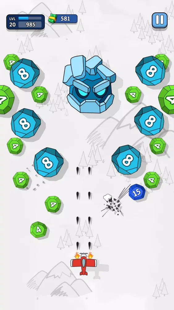 Capturas de tela do Ink Wings: Gem Blast