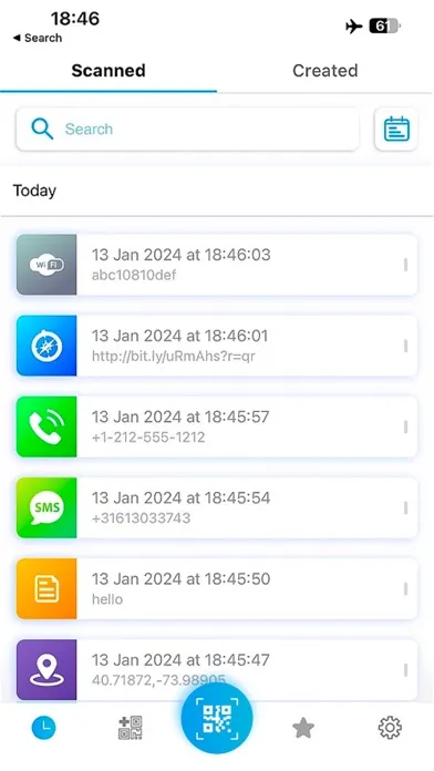 Capturas de pantalla de QR code reader & qr scanner *