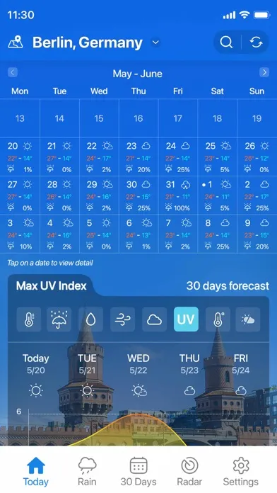 Captures d'écran de Weather forecast & NOAA Radar