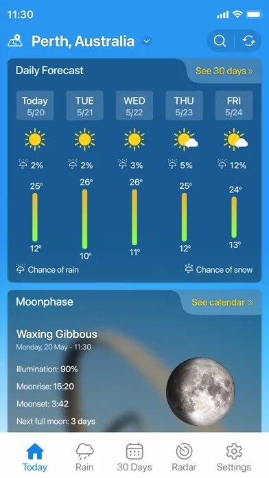 Captures d'écran de Weather forecast & NOAA Radar