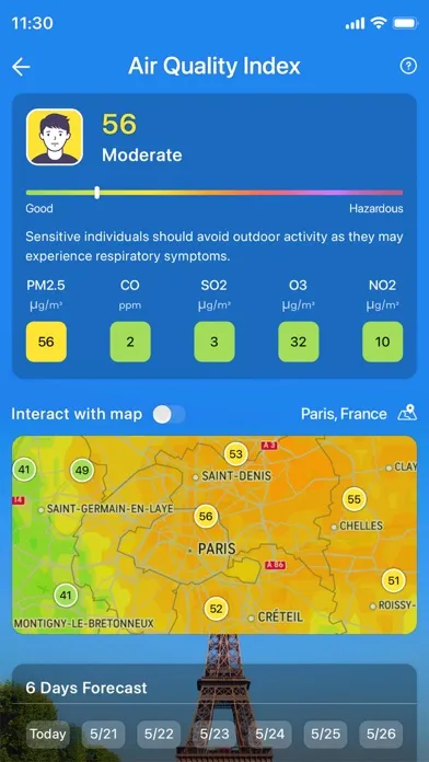 Captures d'écran de Weather forecast & NOAA Radar