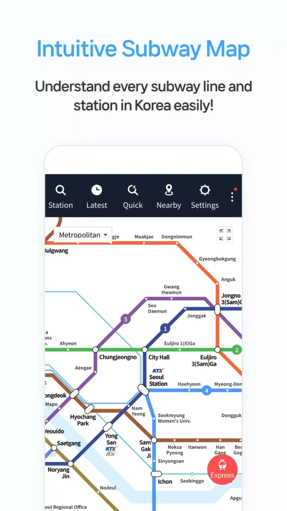 Zrzuty ekranu Smarter Subway – Korean subway
