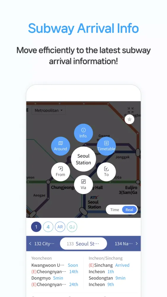 Zrzuty ekranu Smarter Subway – Korean subway