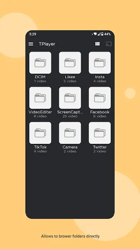 ภาพหน้าจอของ TPlayer - All Format Video