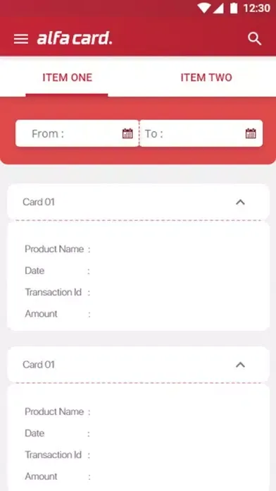 Alfa Card 스크린샷