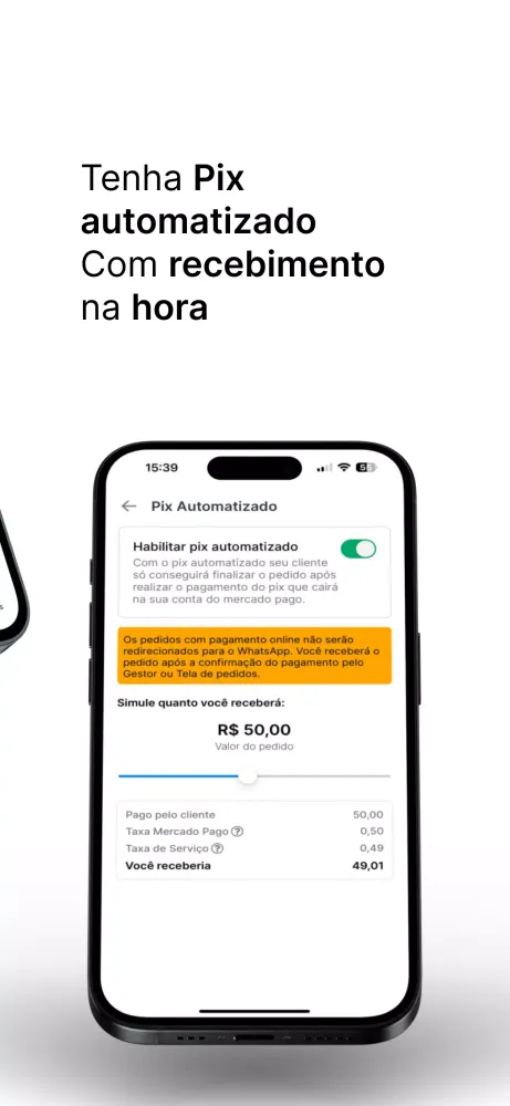 Tangkapan layar Cardápio Digital e PDV Diggy