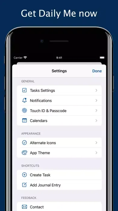 Daily Me: Themes, Tasks, Diary应用截图