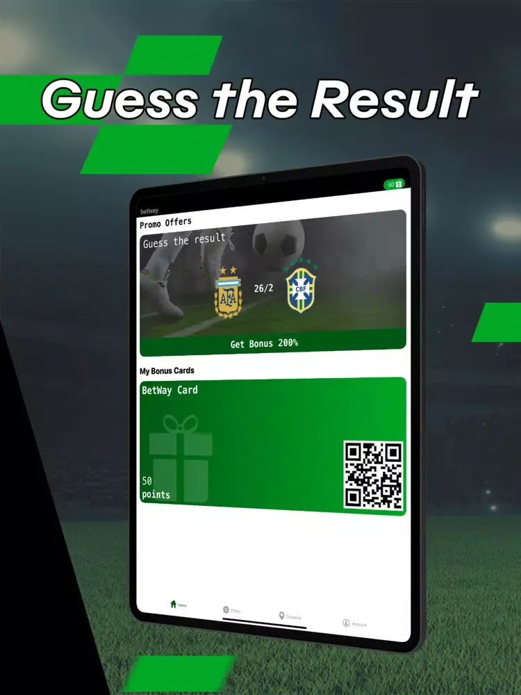 Bonus Card for BetWay iPad  스크린샷