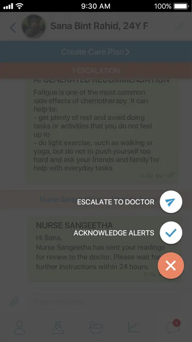 Скриншоты Reya Oncology Remote Care