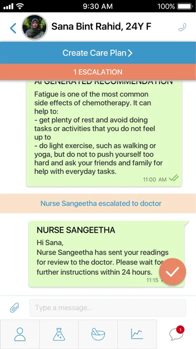 Скриншоты Reya Oncology Remote Care