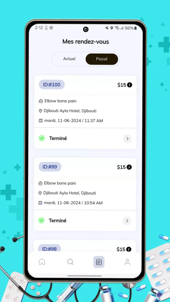 AlloDoc Patient Screenshots