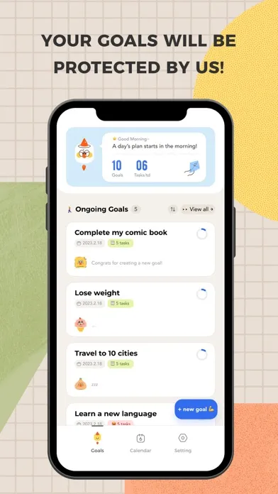 Captures d'écran de CanGoal - Plan your things