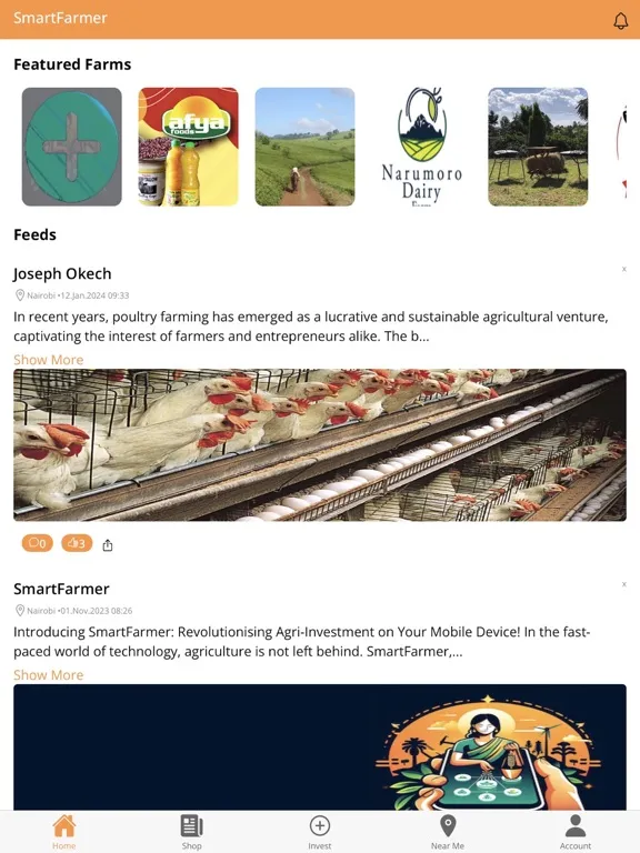 Zrzuty ekranu SmartFarmer Africa iPad 