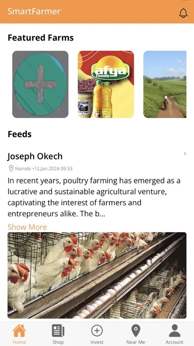 Zrzuty ekranu SmartFarmer Africa