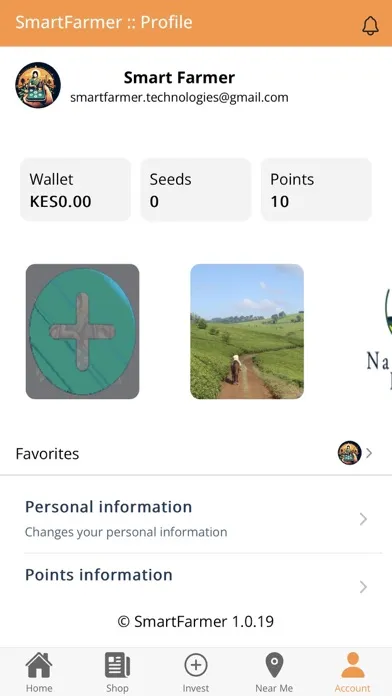 Zrzuty ekranu SmartFarmer Africa
