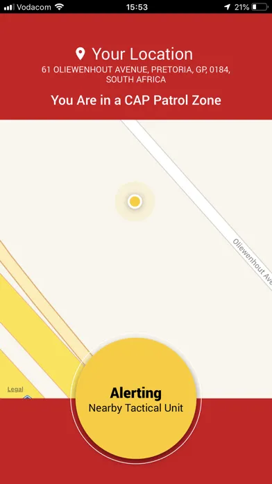 Capturas de tela do CAP-App