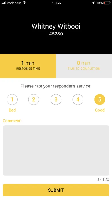 Capturas de tela do CAP-App