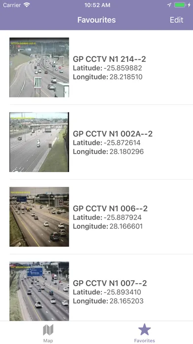 Capturas de tela do Live Traffic Cameras ZA