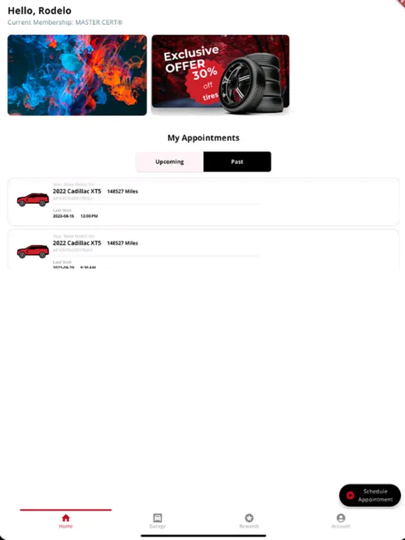 Screenshot di Master AutoTech iPad 