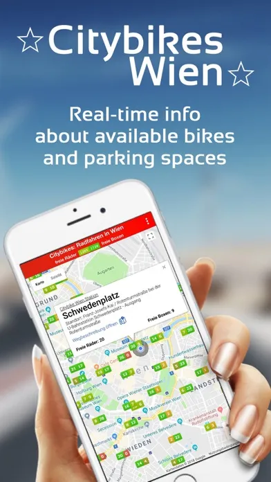 Citybikes Vienna سکرین شاٹس
