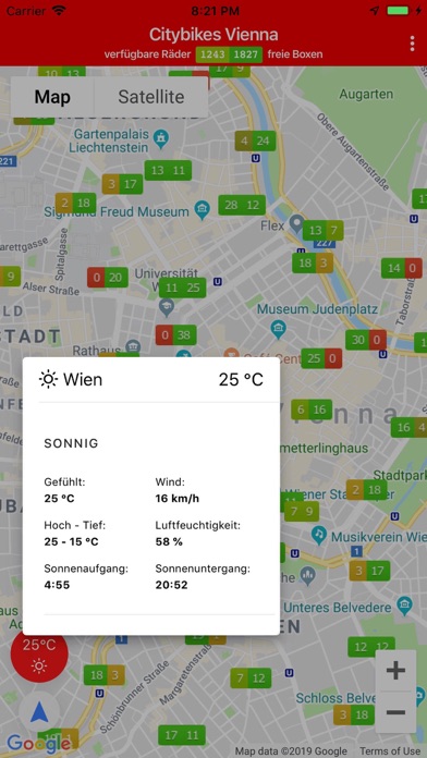 Citybikes Vienna スクリーンショット