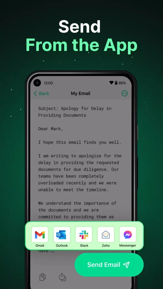 Friday: AI E-mail Assistant 스크린샷