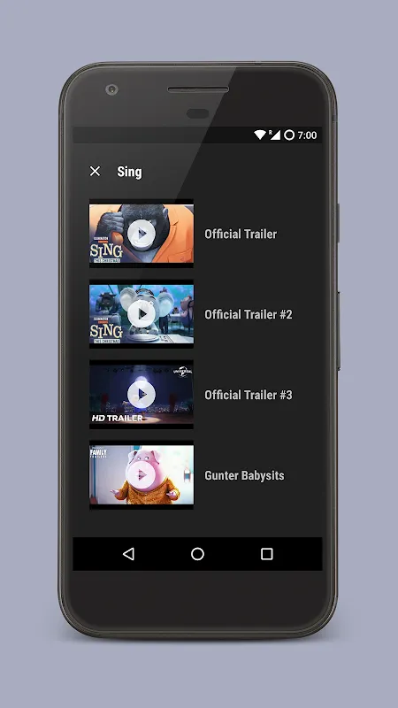 Capturas de pantalla de Filmy