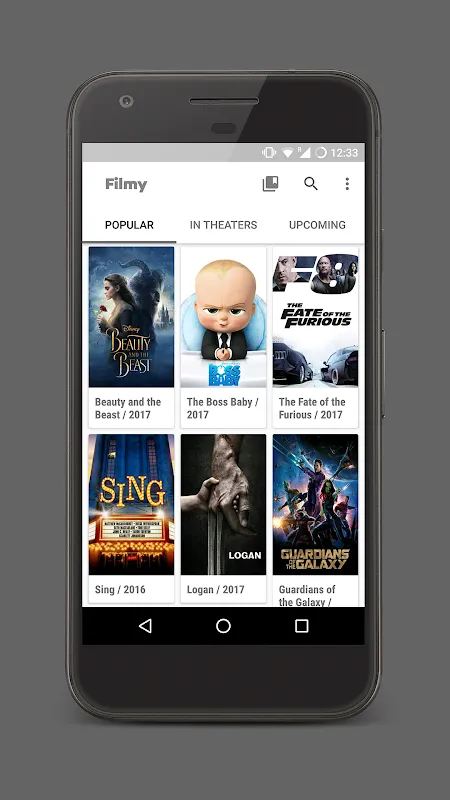 Capturas de pantalla de Filmy