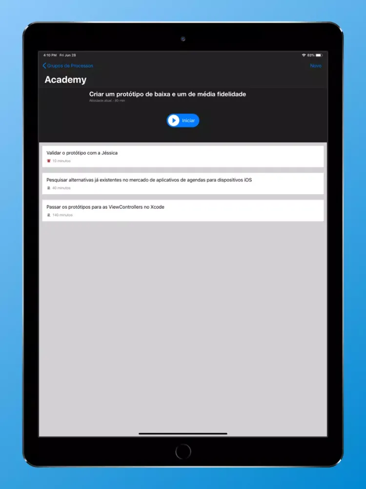 Tangkapan layar Flex Flow iPad