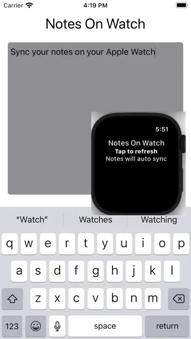 Zrzuty ekranu Notes on Watch