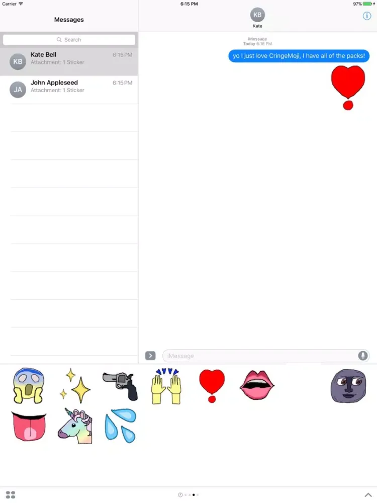 Скриншоты CringeMoji Pack 3 iPad 