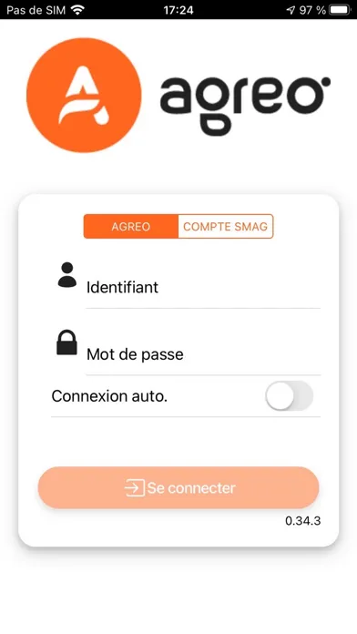 Tangkapan layar Agreo Mobile