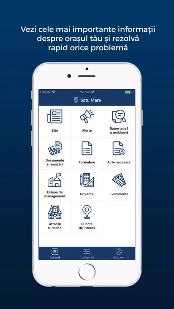 Ảnh chụp màn hình của Satu Mare City App