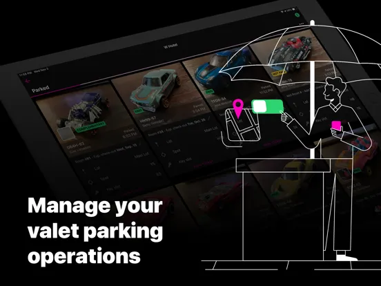Valet Operator iPad  Ekran Görüntüleri