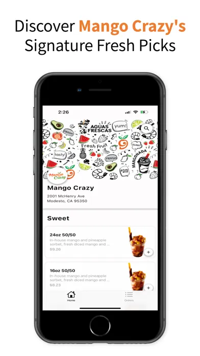 Zrzuty ekranu Mango Crazy: Online Ordering