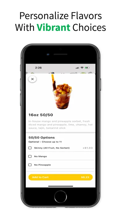 Zrzuty ekranu Mango Crazy: Online Ordering