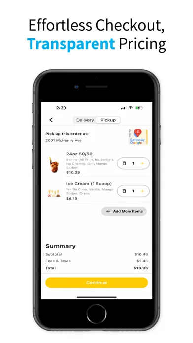 Zrzuty ekranu Mango Crazy: Online Ordering