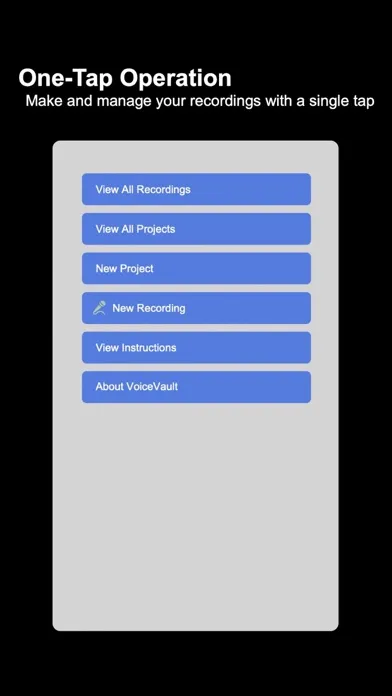 Captures d'écran de VoiceVault for iPhone