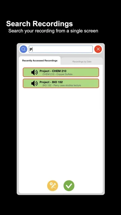 Captures d'écran de VoiceVault for iPhone