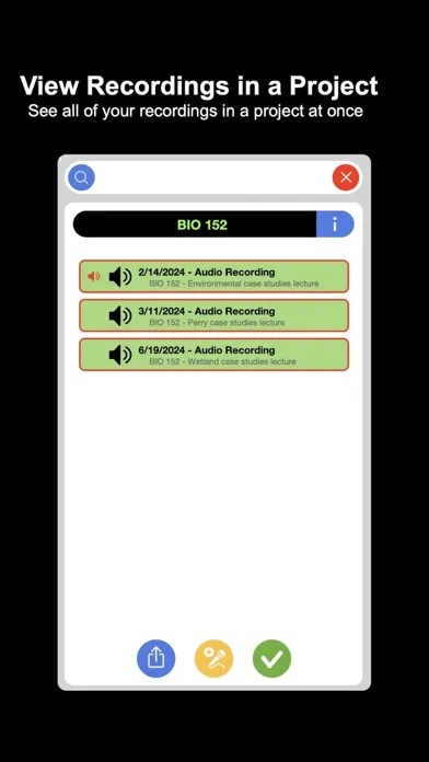 Captures d'écran de VoiceVault for iPhone