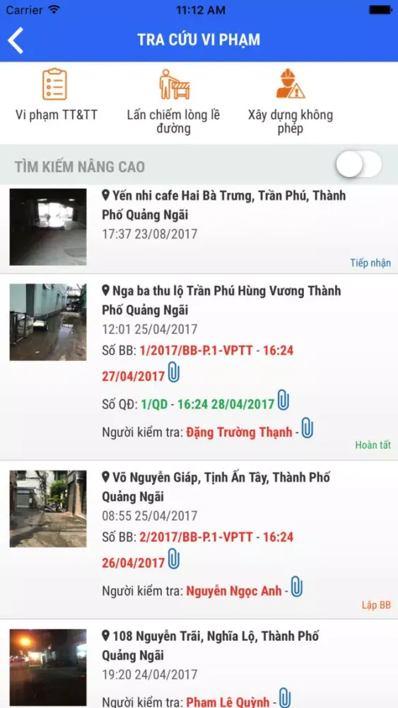 Vi Phạm Trật Tự Quảng Ngãi سکرین شاٹس