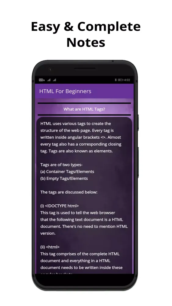 HTML For Beginners Screenshots