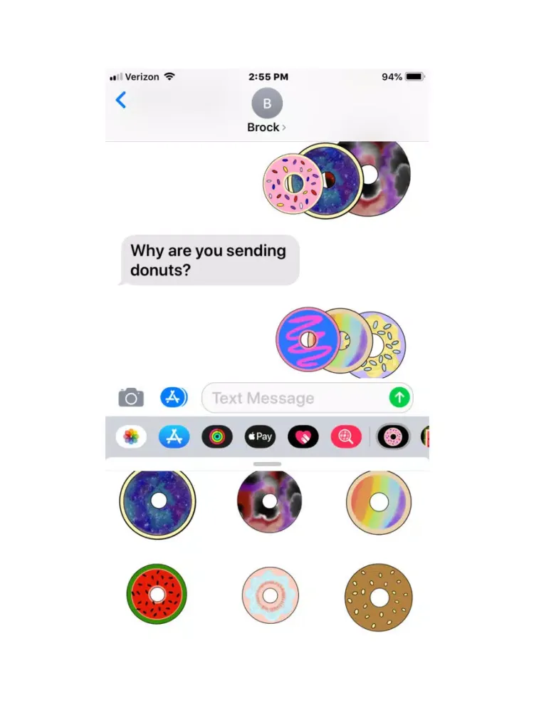 Donut Stickerz iPad  Screenshots