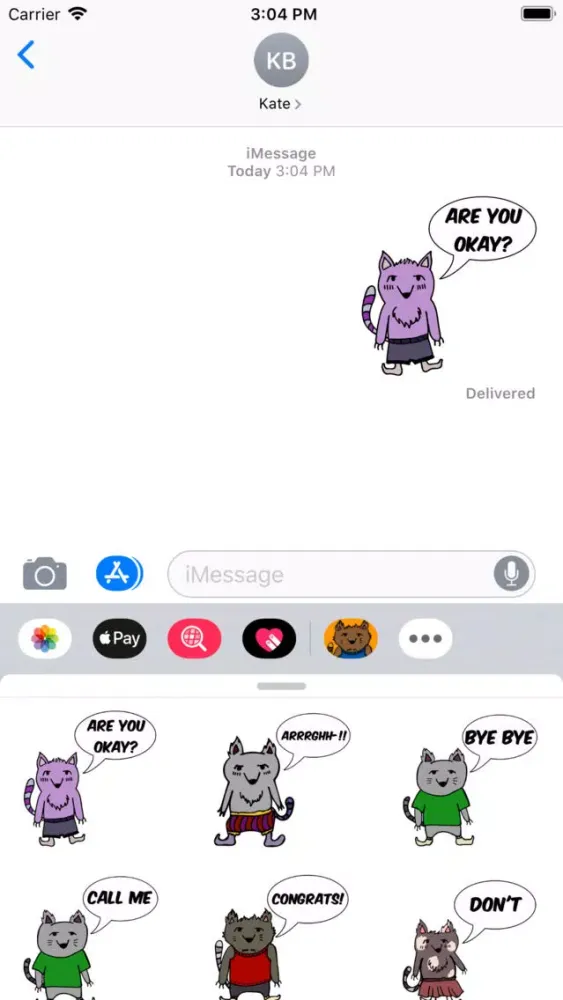 Captures d'écran de Ra-Cat Stickers